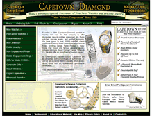 Tablet Screenshot of capetownstore.com